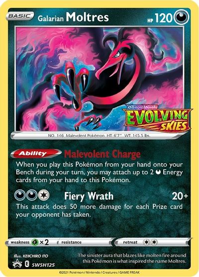 Galarian Moltres (SWSH125) (Prerelease Promo) [Sword & Shield: Black Star Promos] | Good Games North