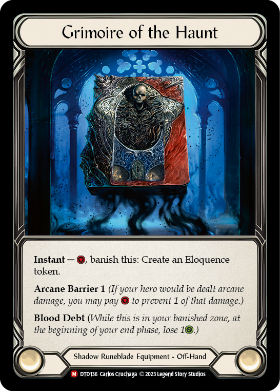Grimoire of the Haunt [DTD136] (Dusk Till Dawn)  Cold Foil | Good Games North