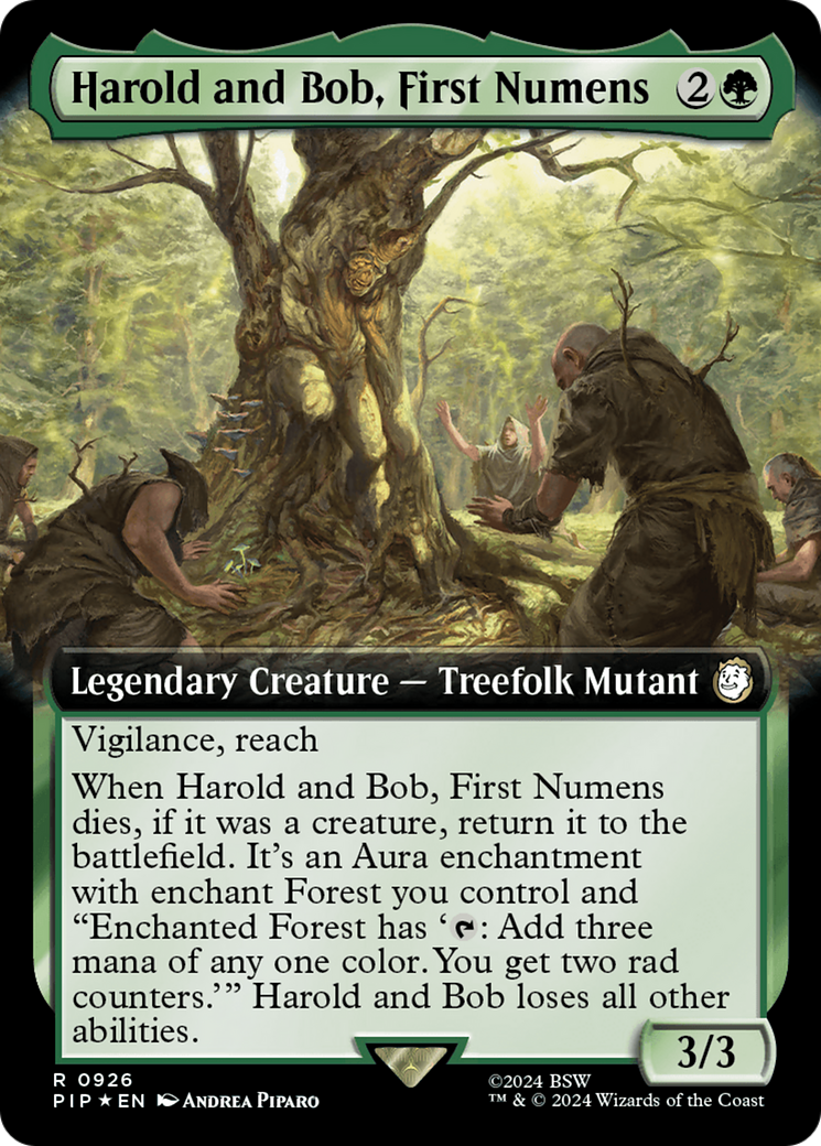 Harold and Bob, First Numens (Extended Art) (Surge Foil) [Fallout] | Good Games North