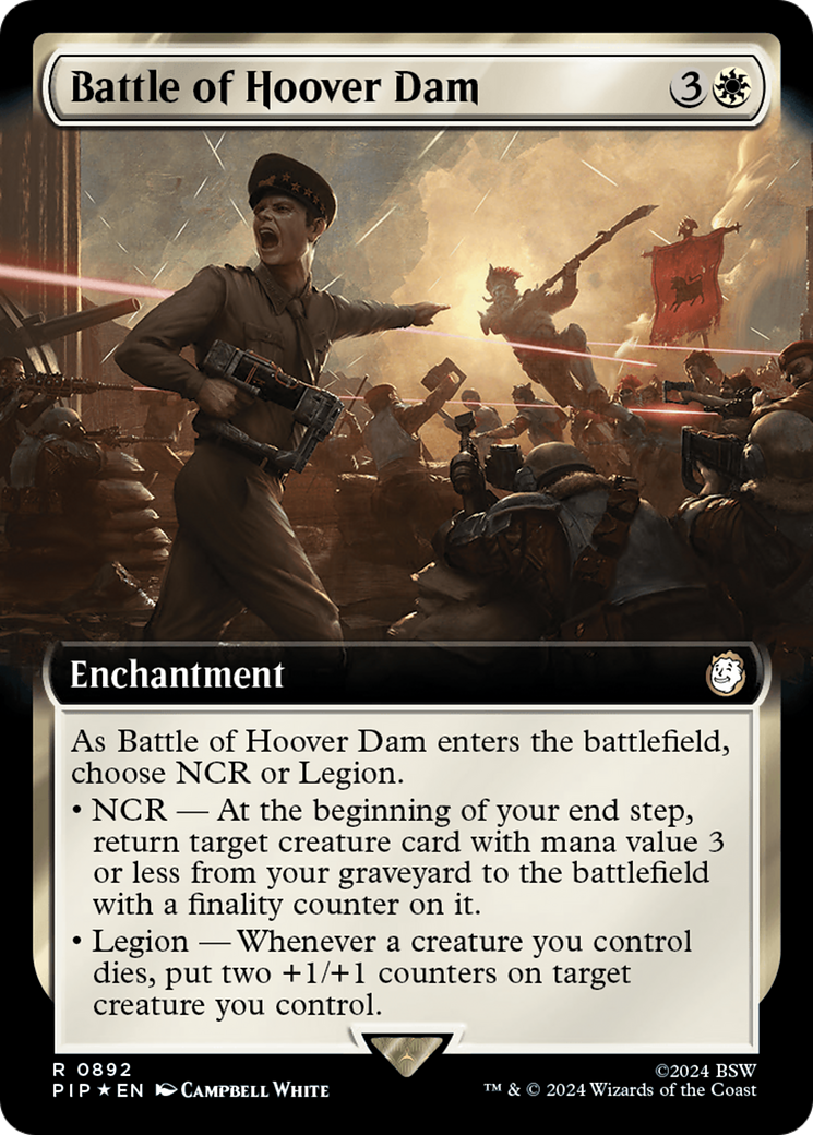 Battle of Hoover Dam (Extended Art) (Surge Foil) [Fallout] | Good Games North