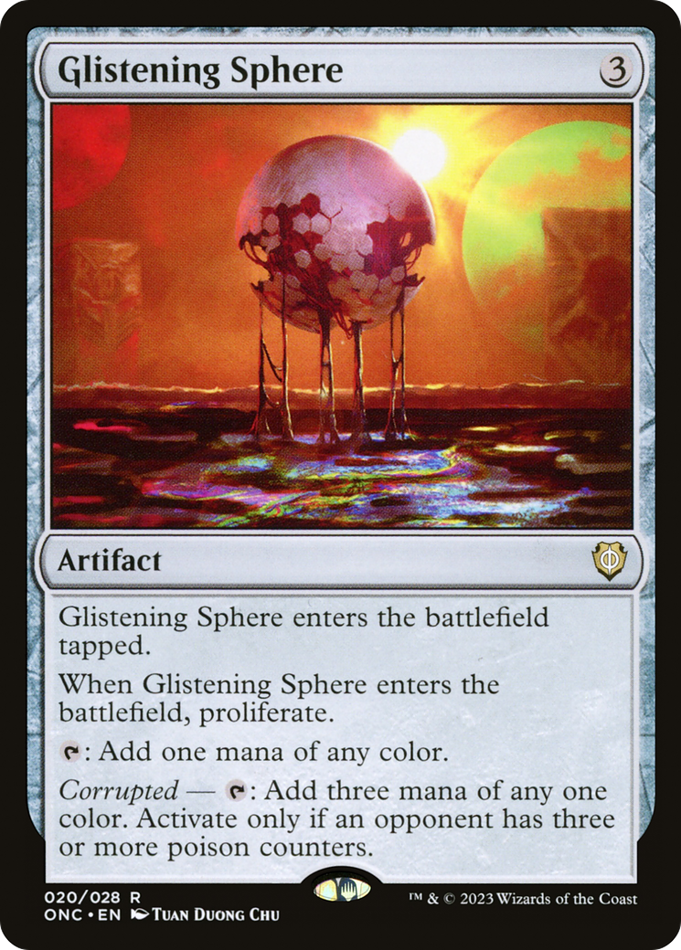Glistening Sphere [Phyrexia: All Will Be One Commander] | Good Games North