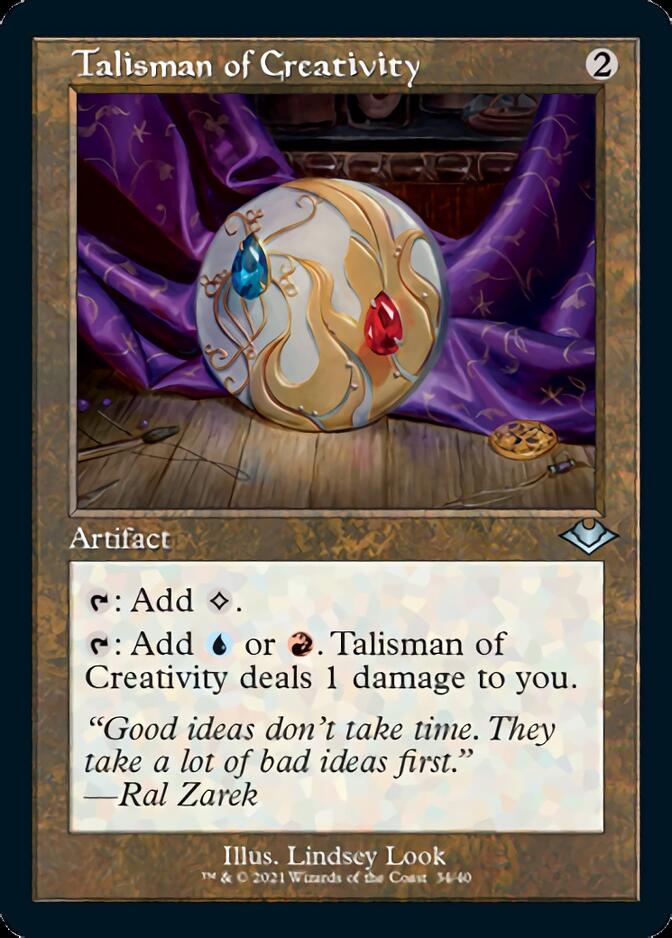 Talisman of Creativity (Retro Foil Etched) [Modern Horizons] | Good Games North