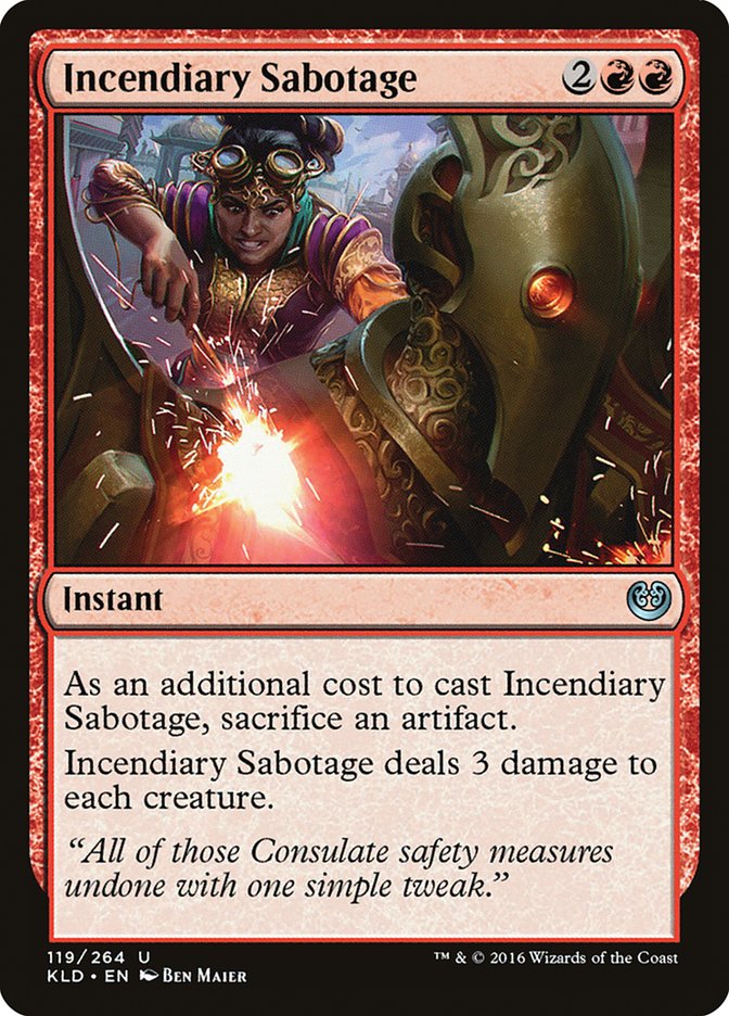 Incendiary Sabotage [Kaladesh] | Good Games North
