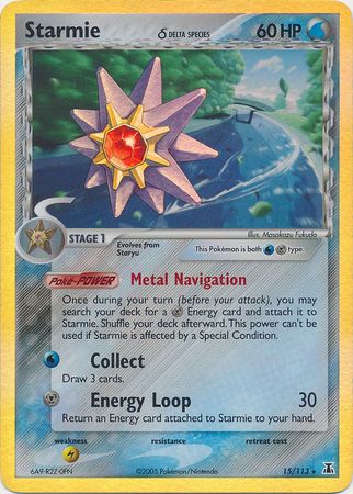 Starmie (15/113) (Delta Species) (Stamped) [EX: Delta Species] | Good Games North