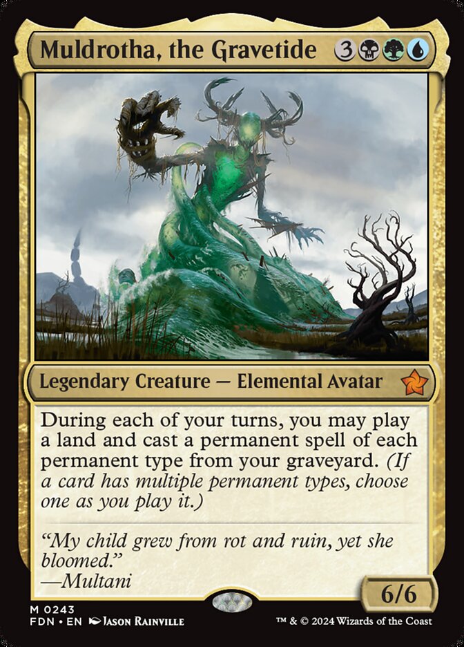Muldrotha the Gravetide 243 (Foundations)  - Foil | Good Games North