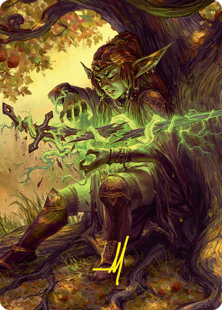 Reclamation Sage Art Card (45/54) (Gold-Stamped Signature) [Foundations Art Series] | Good Games North