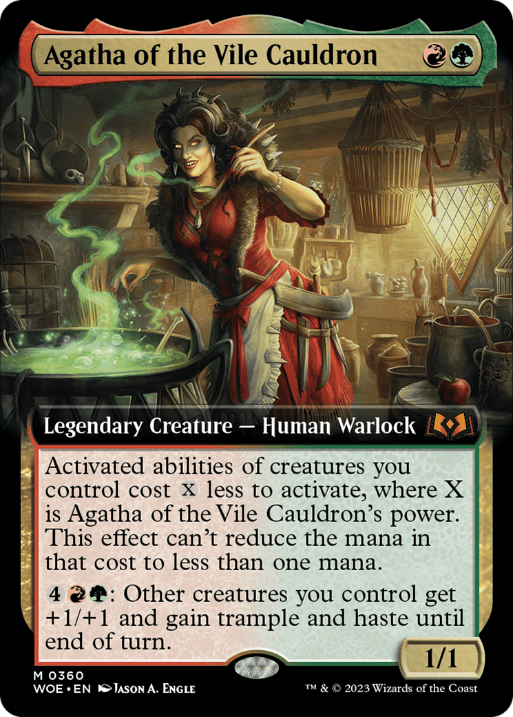 Agatha of the Vile Cauldron (Extended Art) [Wilds of Eldraine] | Good Games North