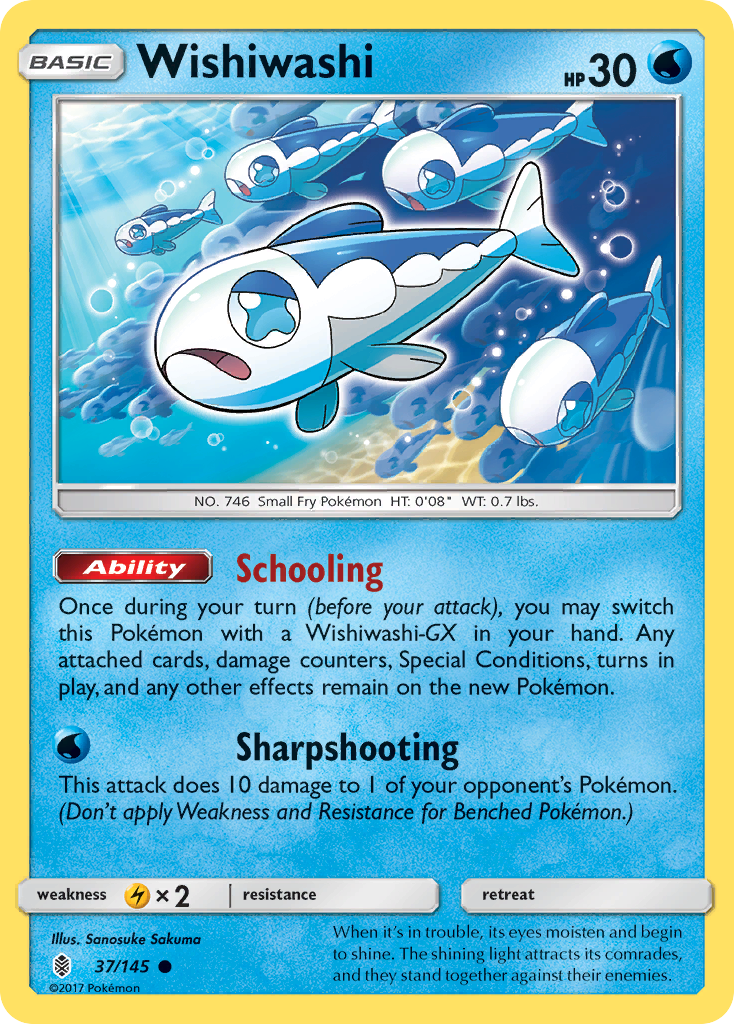Wishiwashi (37/145) [Sun & Moon: Guardians Rising] | Good Games North