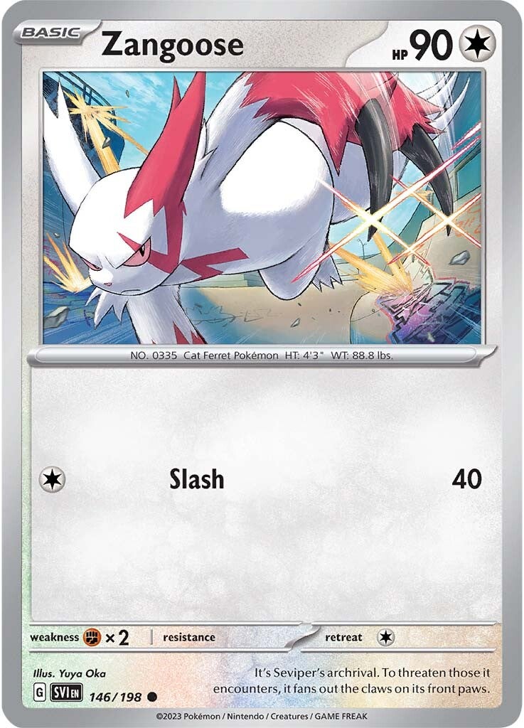 Zangoose (146/198) [Scarlet & Violet: Base Set] | Good Games North