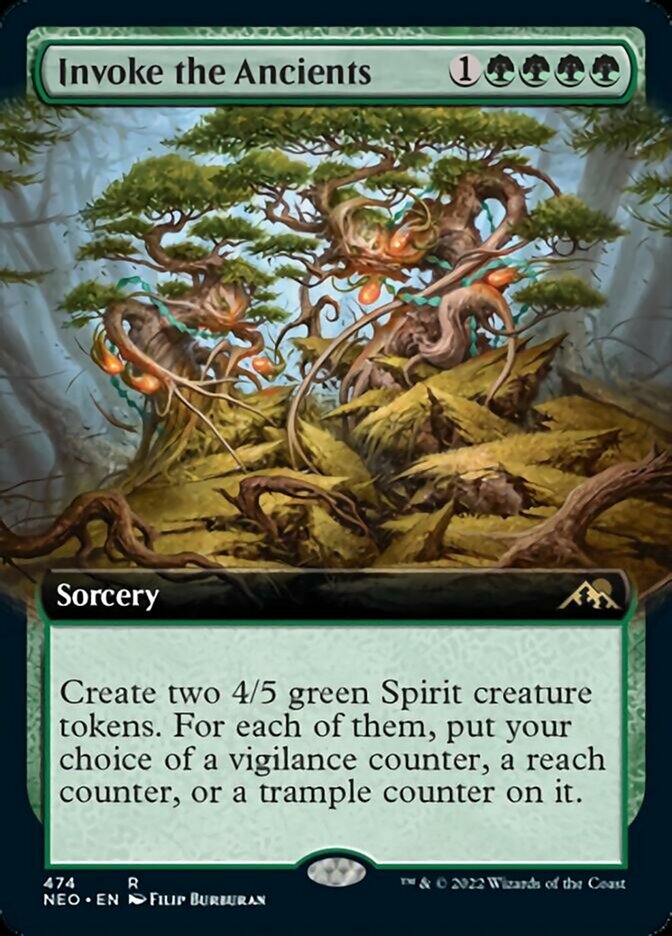Invoke the Ancients (Extended Art) [Kamigawa: Neon Dynasty] | Good Games North
