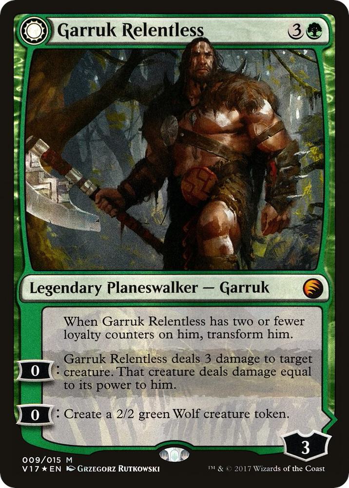 Garruk Relentless // Garruk, the Veil-Cursed 9/15 (From the Vault: Transform)  - Foil | Good Games North