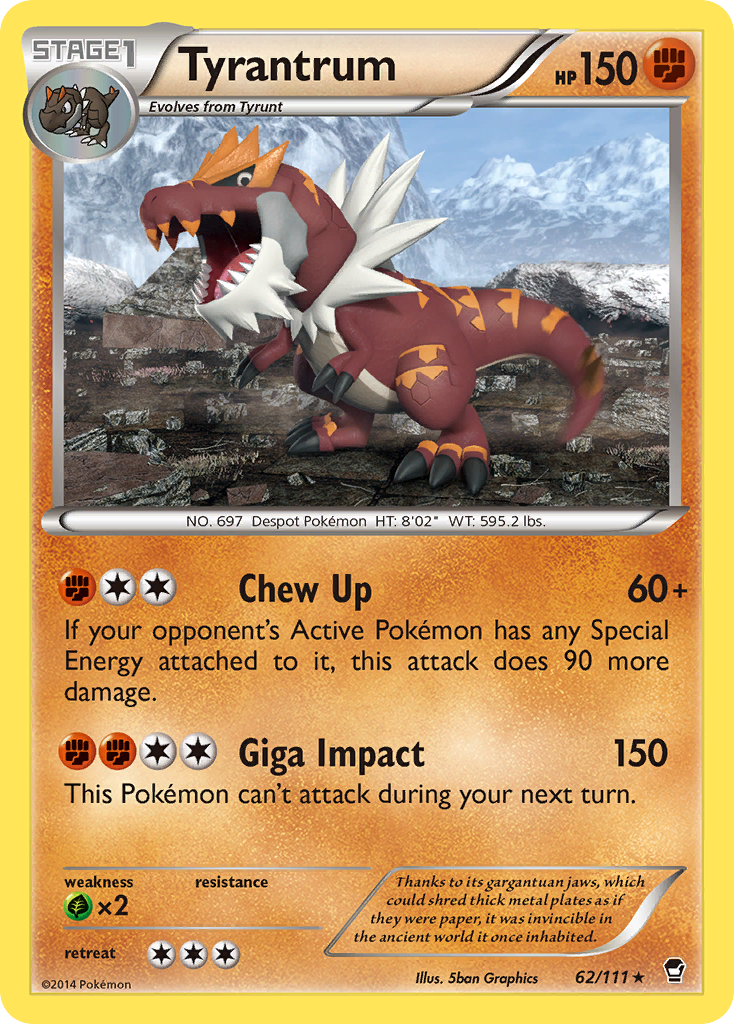 Tyrantrum (62/111) [XY: Furious Fists] | Good Games North