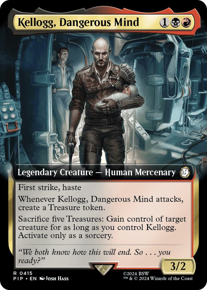Kellogg, Dangerous Mind 415/326 (Universes Beyond: Fallout)  - Extended Art | Good Games North