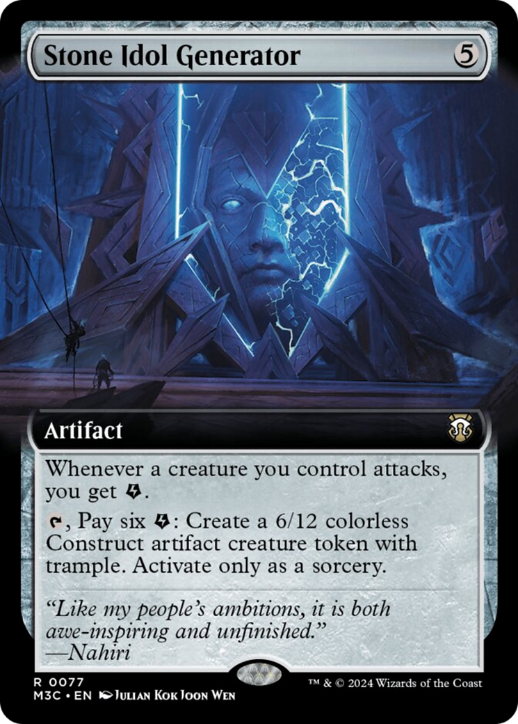 Stone Idol Generator (Extended Art) [Modern Horizons 3 Commander] | Good Games North