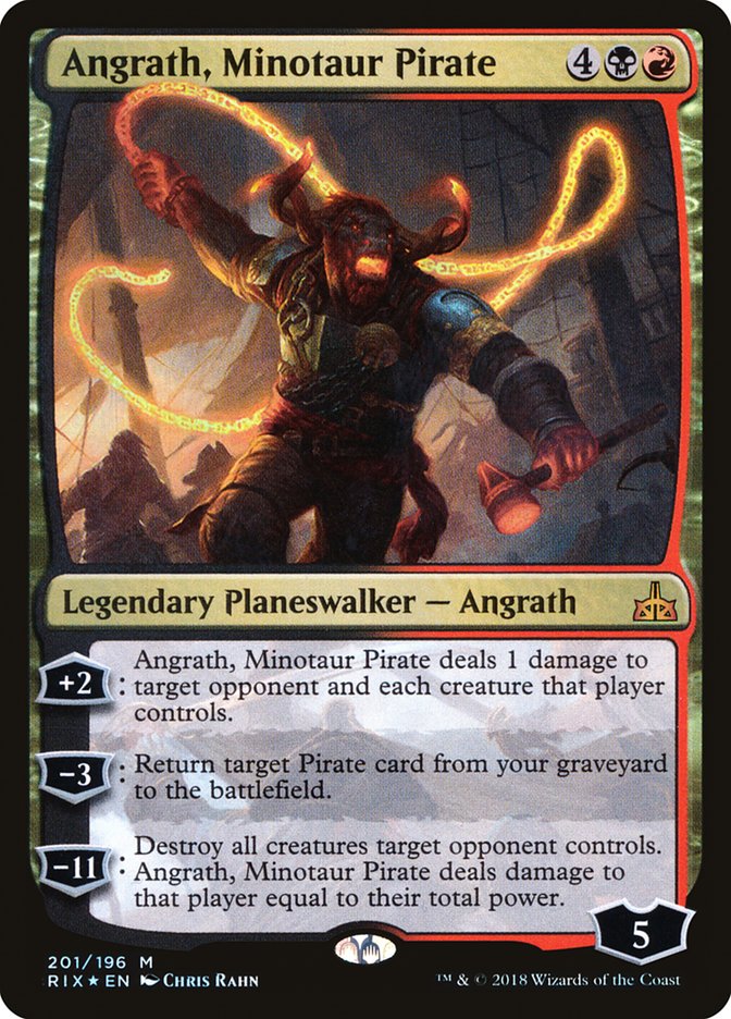 Angrath, Minotaur Pirate 201/196 (Rivals of Ixalan)  - Foil | Good Games North