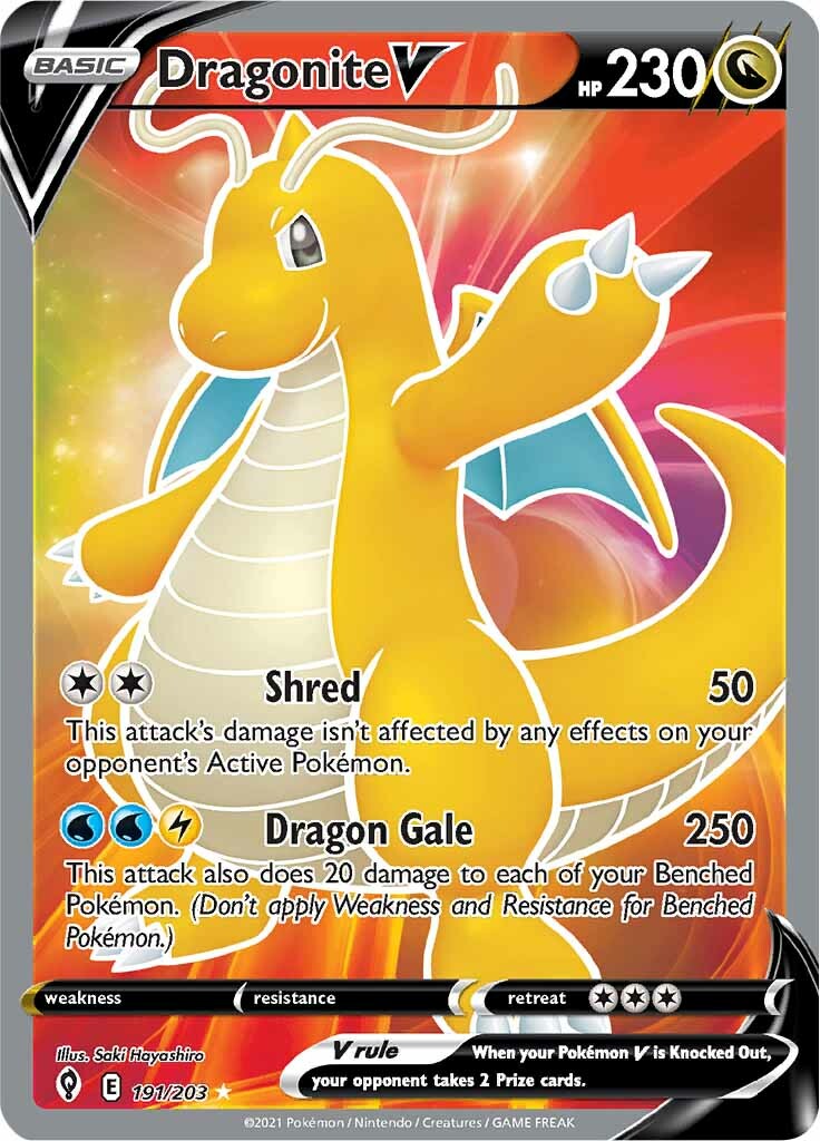 Dragonite V (191/203) [Sword & Shield: Evolving Skies] | Good Games North