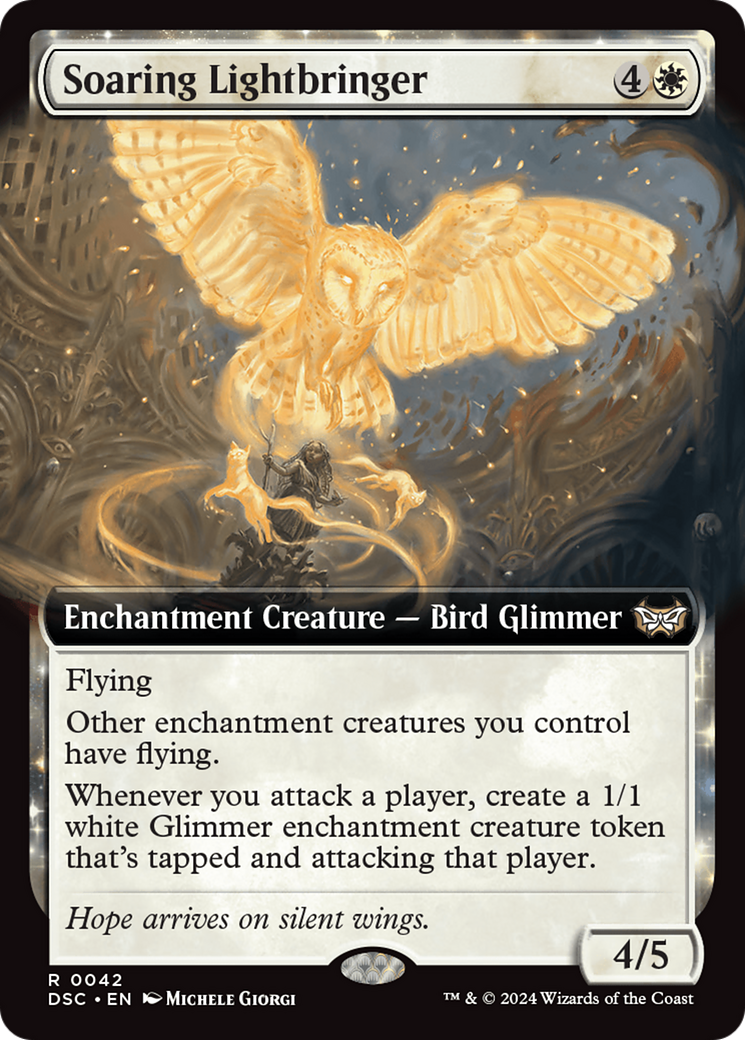 Soaring Lightbringer (Extended Art) [Duskmourn: House of Horror Commander] | Good Games North