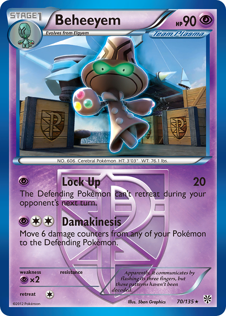 Beheeyem (70/135) [Black & White: Plasma Storm] | Good Games North