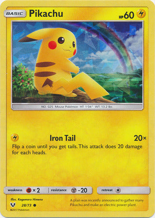 Pikachu (28/73) (Cracked Ice Holo) [Miscellaneous Cards] | Good Games North