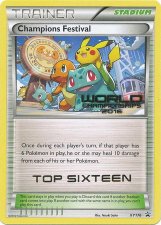 Champions Festival 2016 Top Sixteen (XY176) [XY: Black Star Promos] | Good Games North