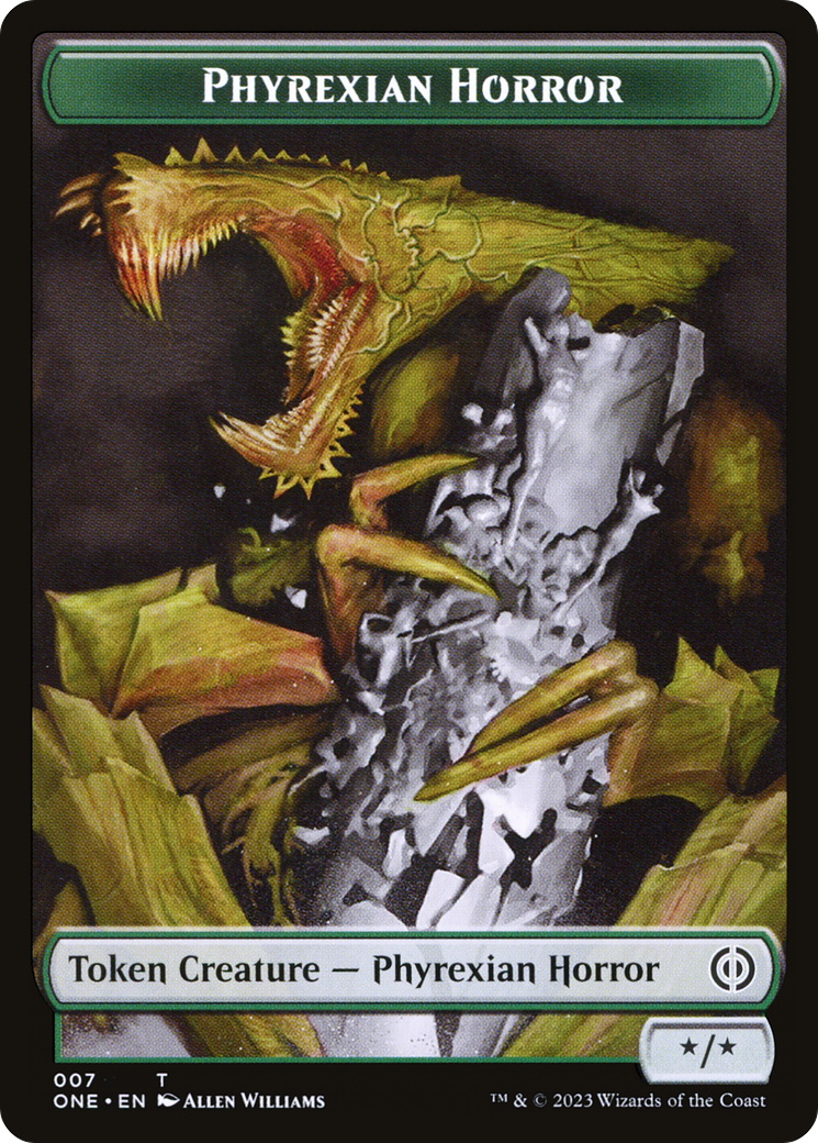 Phyrexian Horror Token (007) [Phyrexia: All Will Be One Tokens] | Good Games North