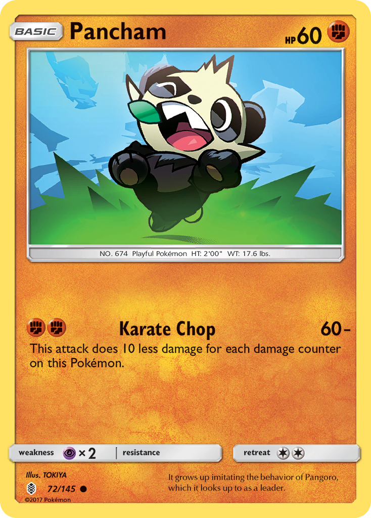 Pancham (72/145) [Sun & Moon: Guardians Rising] | Good Games North