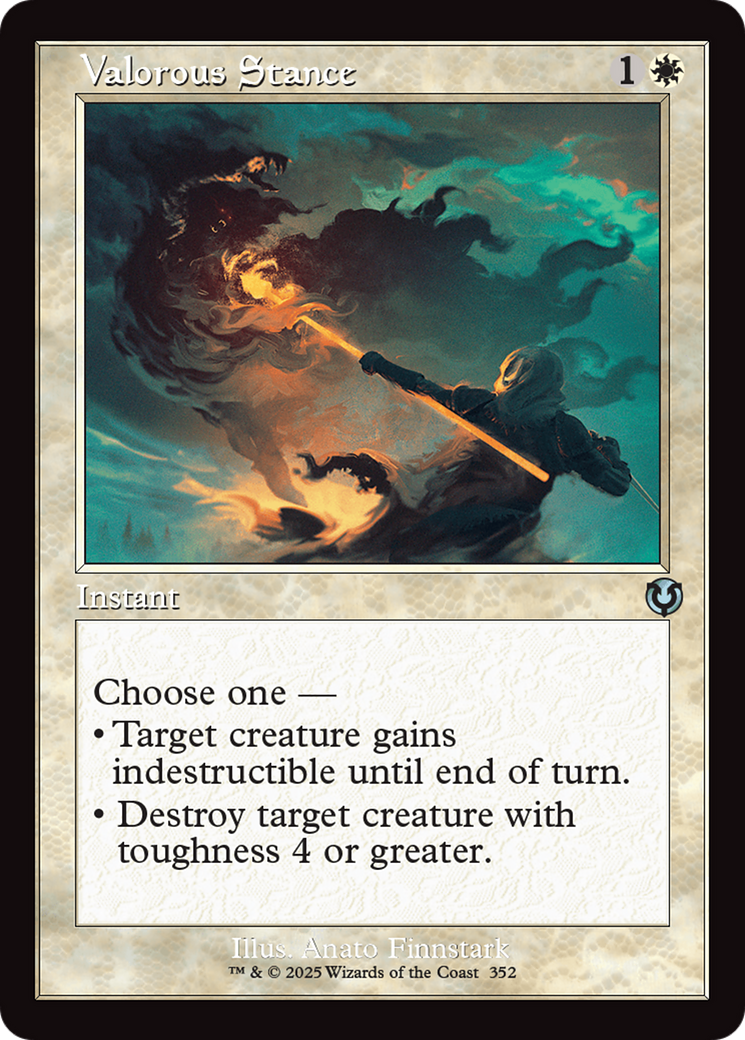 Valorous Stance (Retro Frame) [Innistrad Remastered] | Good Games North