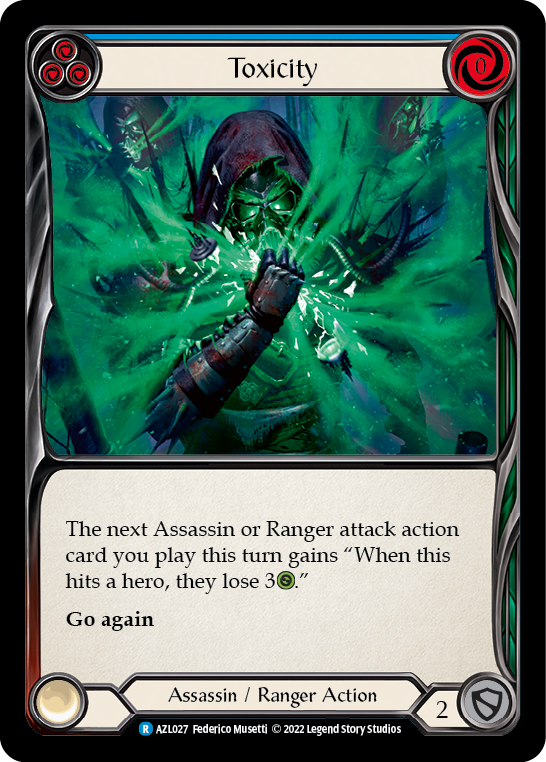 Toxicity (Blue) [AZL027] (Outsiders Azalea Blitz Deck) | Good Games North