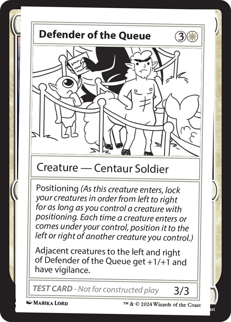 Defender of the Queue [Mystery Booster 2 Playtest Cards] | Good Games North