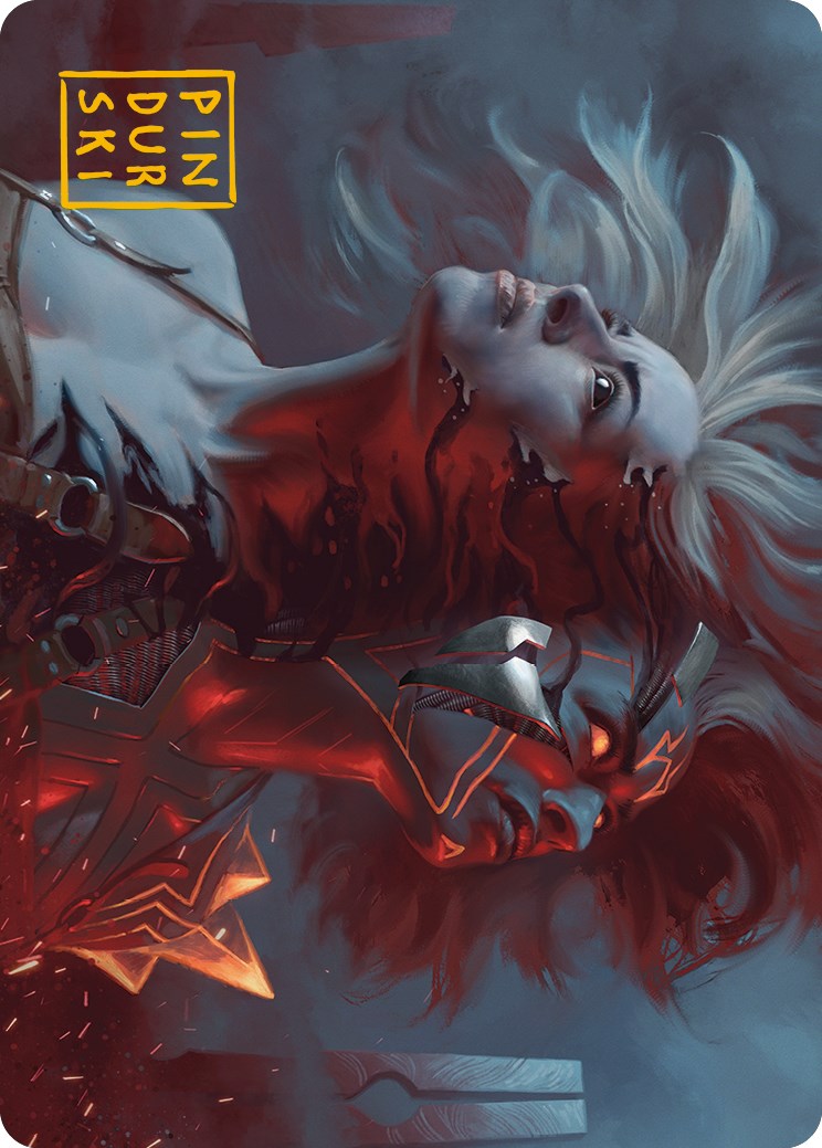 Thrill of Possibility Art Card (Gold-Stamped Signature) [Phyrexia: All Will Be One Art Series] | Good Games North