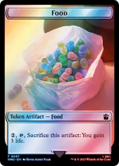 Horse // Food (0057) Double-Sided Token (Surge Foil) [Doctor Who Tokens] | Good Games North