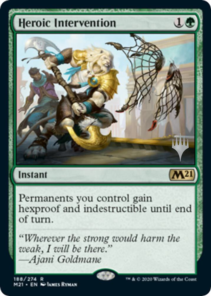 Heroic Intervention (Promo Pack: Core Set 2021)  - Foil | Good Games North