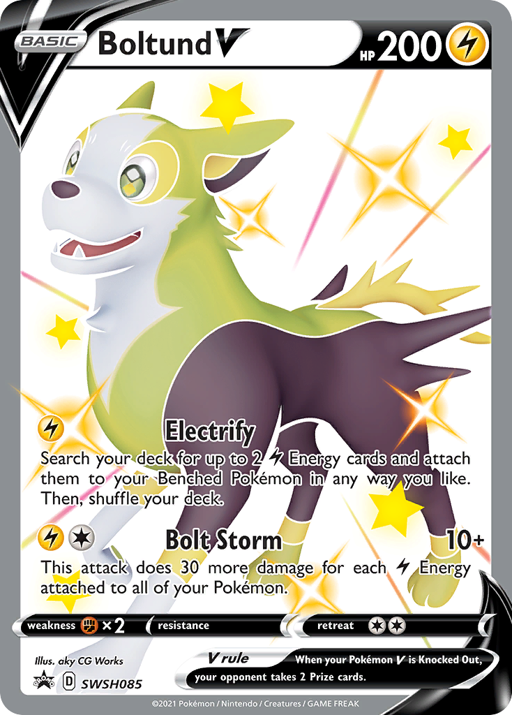 Boltund V (SWSH085) (Jumbo Card) [Sword & Shield: Black Star Promos] | Good Games North