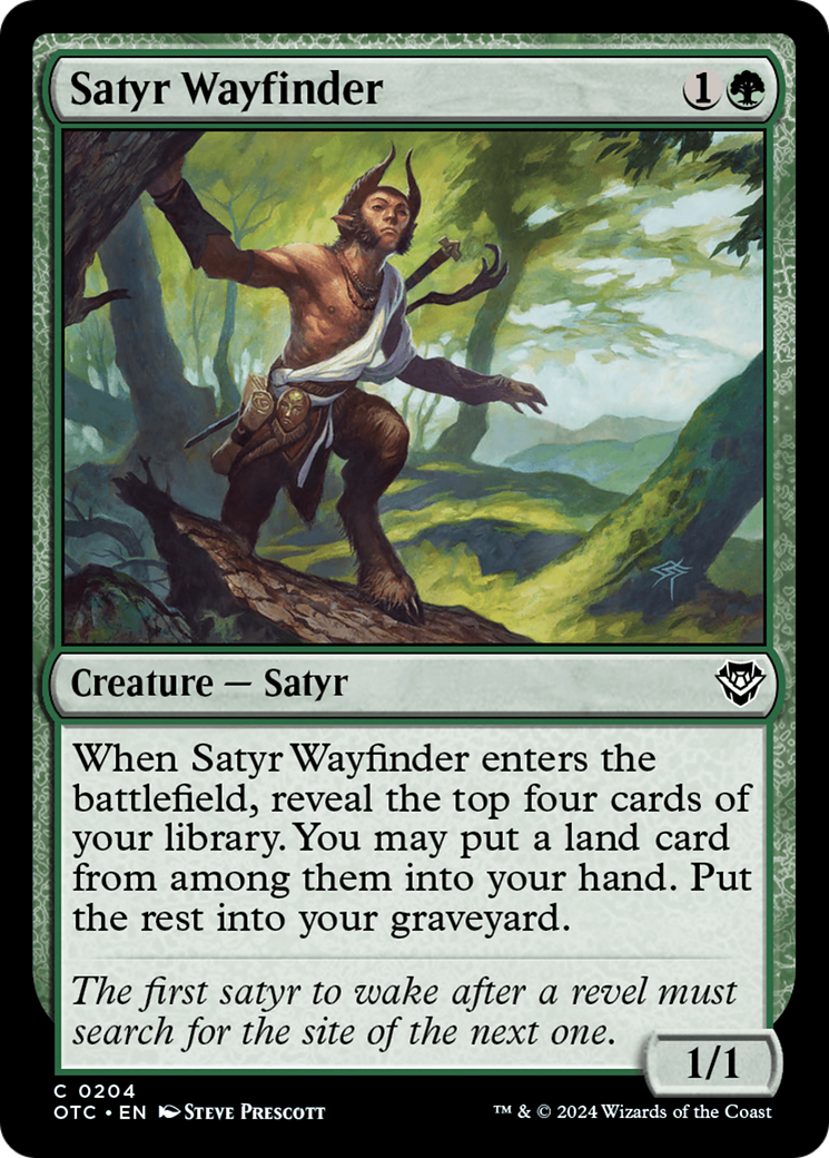 Satyr Wayfinder [Outlaws of Thunder Junction Commander] | Good Games North