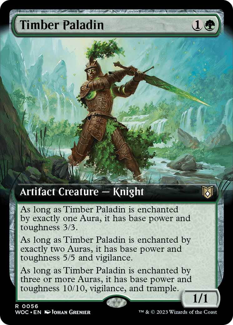 Timber Paladin (Extended Art) [Wilds of Eldraine Commander] | Good Games North