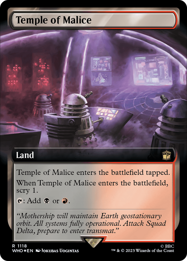 Temple of Malice (Extended Art) (Surge Foil) [Doctor Who] | Good Games North