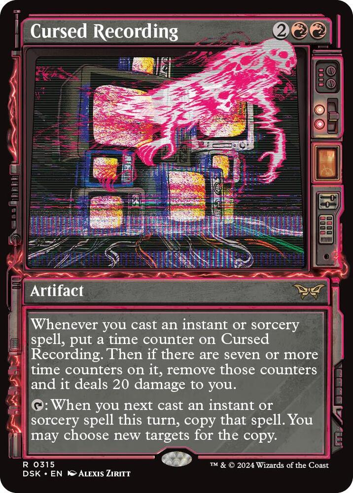 Cursed Recording Showcase (Duskmourn: House of Horror)  - Foil | Good Games North