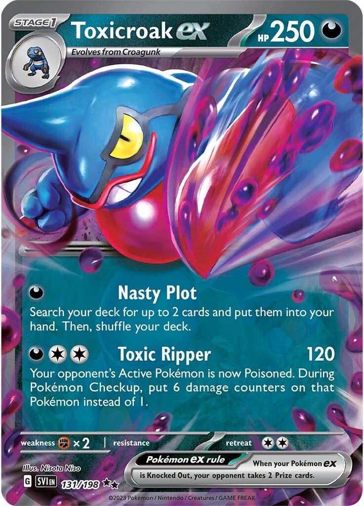 Toxicroak ex (131/198) [Scarlet & Violet: Base Set] | Good Games North