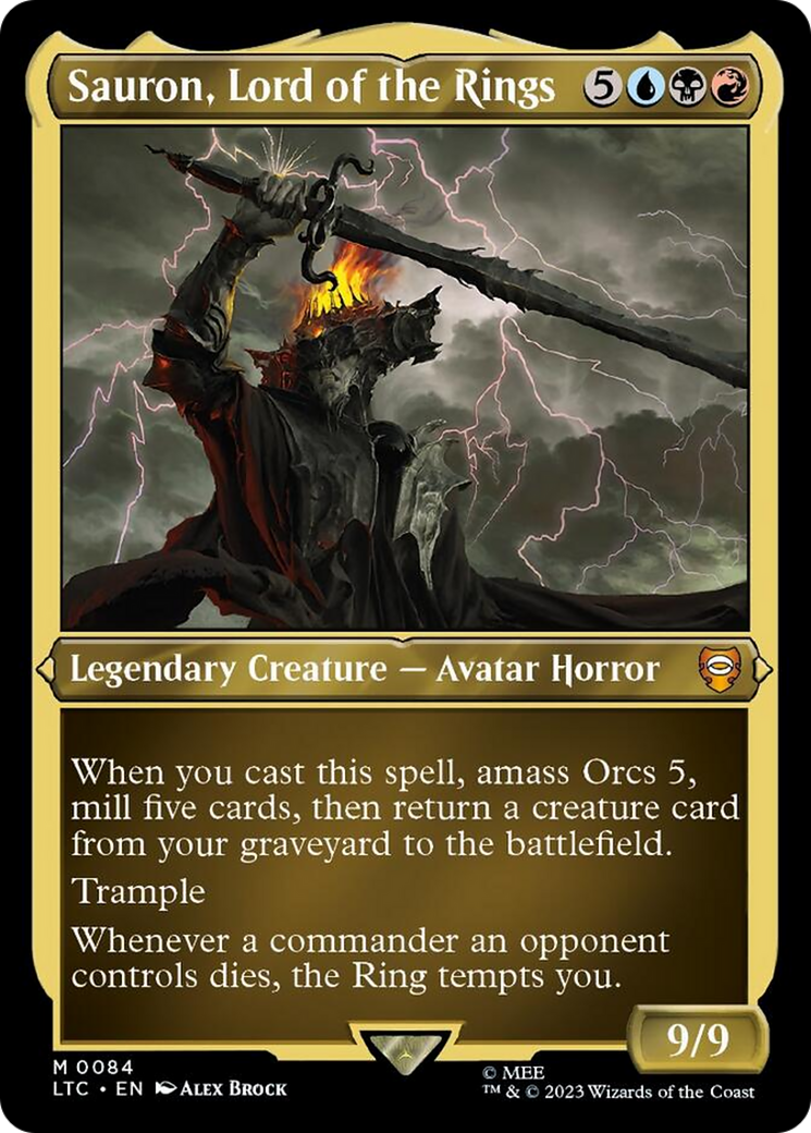 Sauron, Lord of the Rings (Display Commander) [The Lord of the Rings: Tales of Middle-Earth Commander] | Good Games North