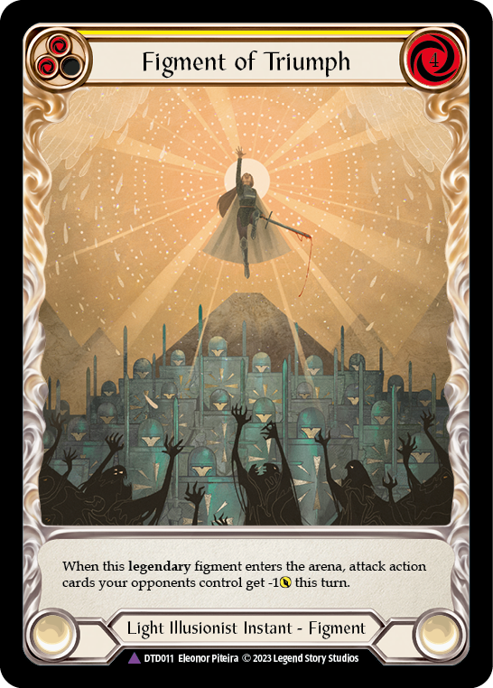 Figment of Triumph // Victoria, Archangel of Triumph (Marvel) [DTD011] (Dusk Till Dawn)  Cold Foil | Good Games North