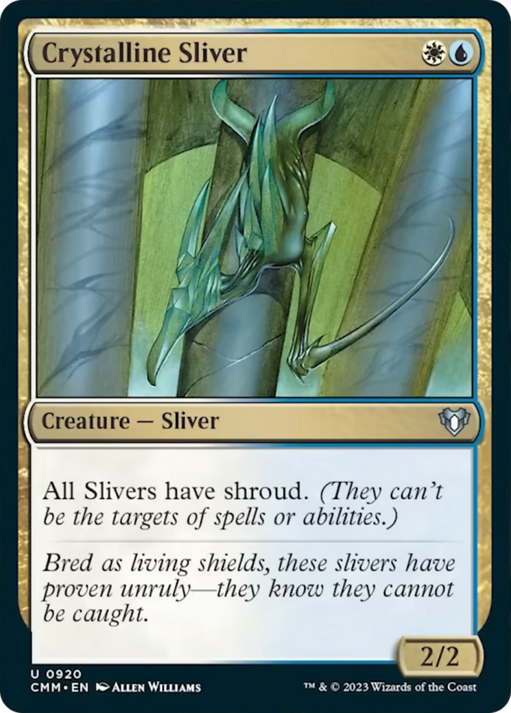 Crystalline Sliver [Commander Masters] | Good Games North