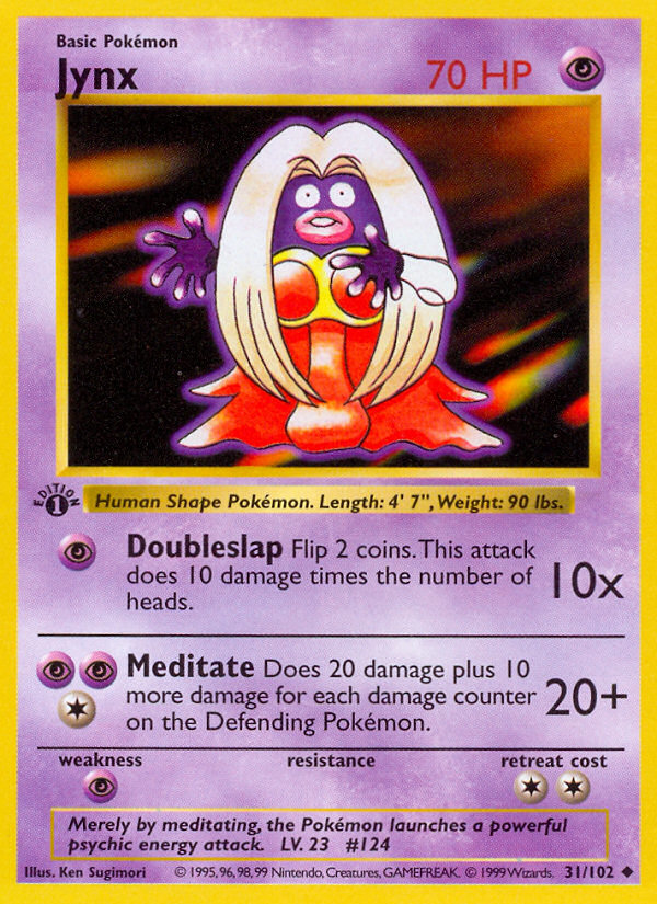 Jynx (31/102) (Shadowless) [Base Set 1st Edition] | Good Games North