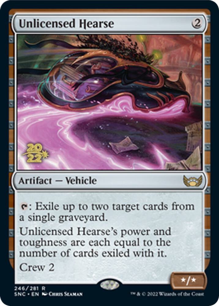 Unlicensed Hearse (Prerelease Cards)  - Foil | Good Games North