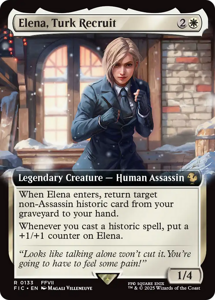 Elena, Turk Recruit (Extended Art) [FINAL FANTASY Commander] | Good Games North