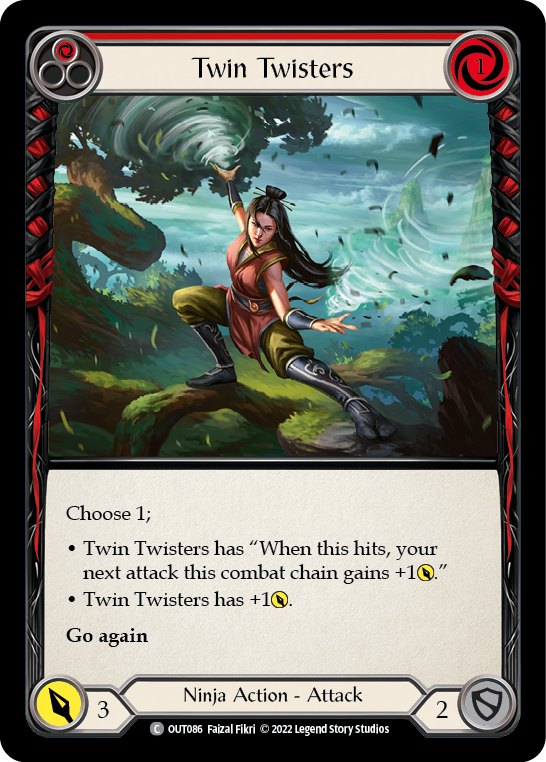 Twin Twisters (Red) [OUT086] (Outsiders) | Good Games North