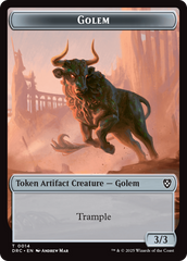 Golem (0014) // Thopter (0010) Double-Sided Token [Aetherdrift Tokens] | Good Games North