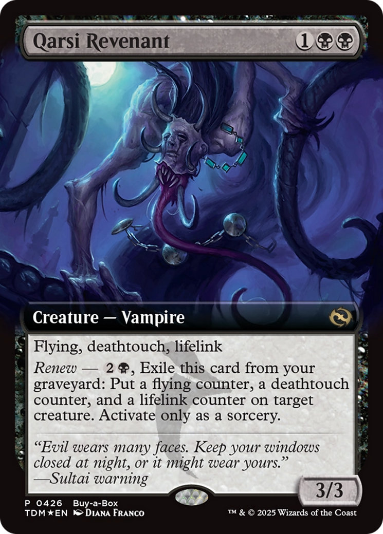 Qarsi Revenant (Extended Art) (Buy-A-Box) [Tarkir: Dragonstorm Promos] | Good Games North