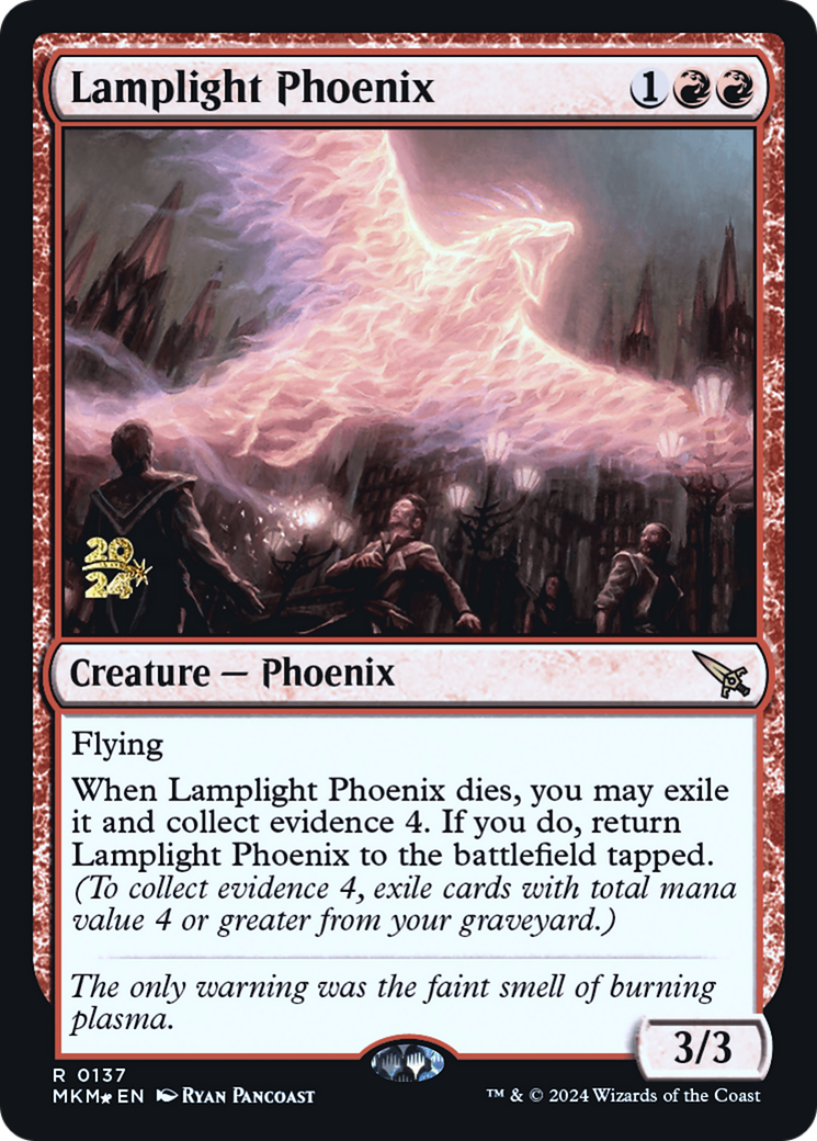 Lamplight Phoenix [Murders at Karlov Manor Prerelease Promos] | Good Games North