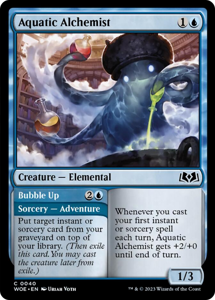 Aquatic Alchemist // Bubble Up [Wilds of Eldraine] | Good Games North