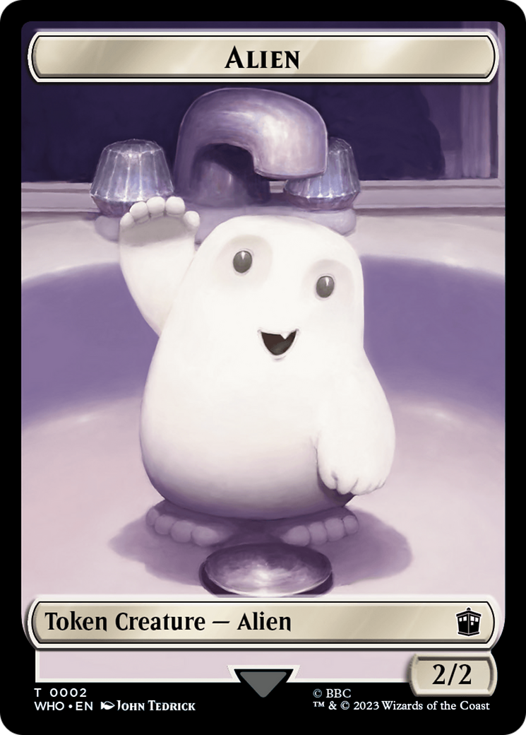 Alien // Mark of the Rani Double-Sided Token [Doctor Who Tokens] | Good Games North